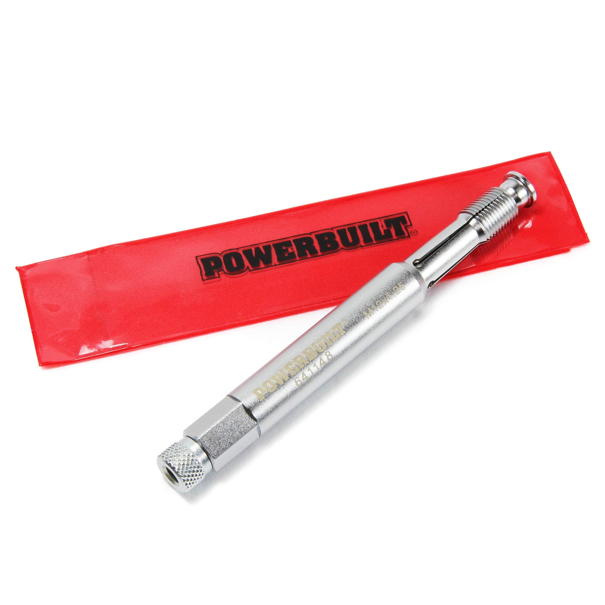 Powerbuilt 12mm Back Tap Spark Plug Thread Repair Tool, Straightening Tool, Motorcycle Spark Plugs, Repairs Damaged Threads, Col
