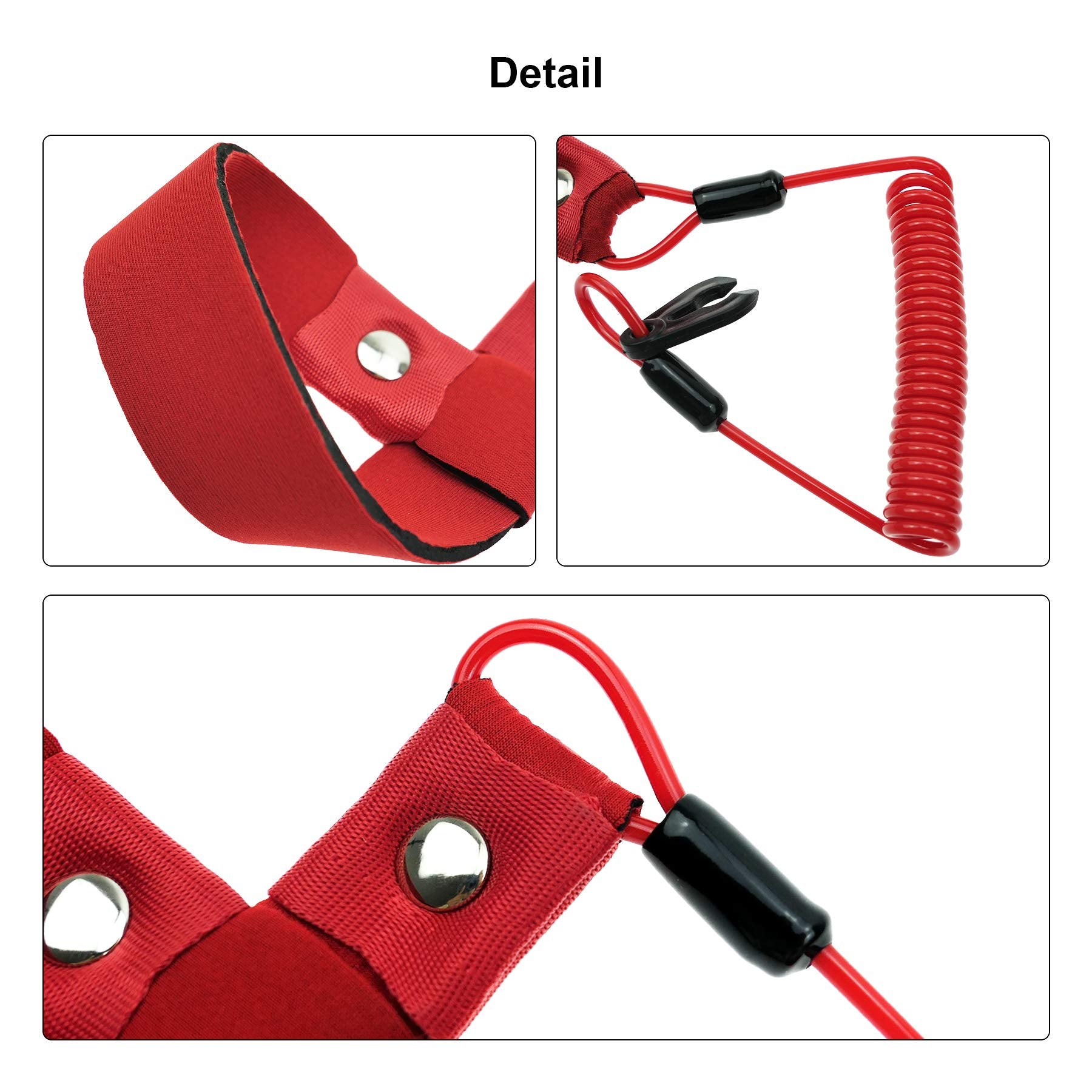 Start Stop Kill Safety Lanyard Fits for Yamaha Jet Ski WaveRunner WaveVenture WaveRaider WaveJammer WaveBlaster FX140 Replace EW