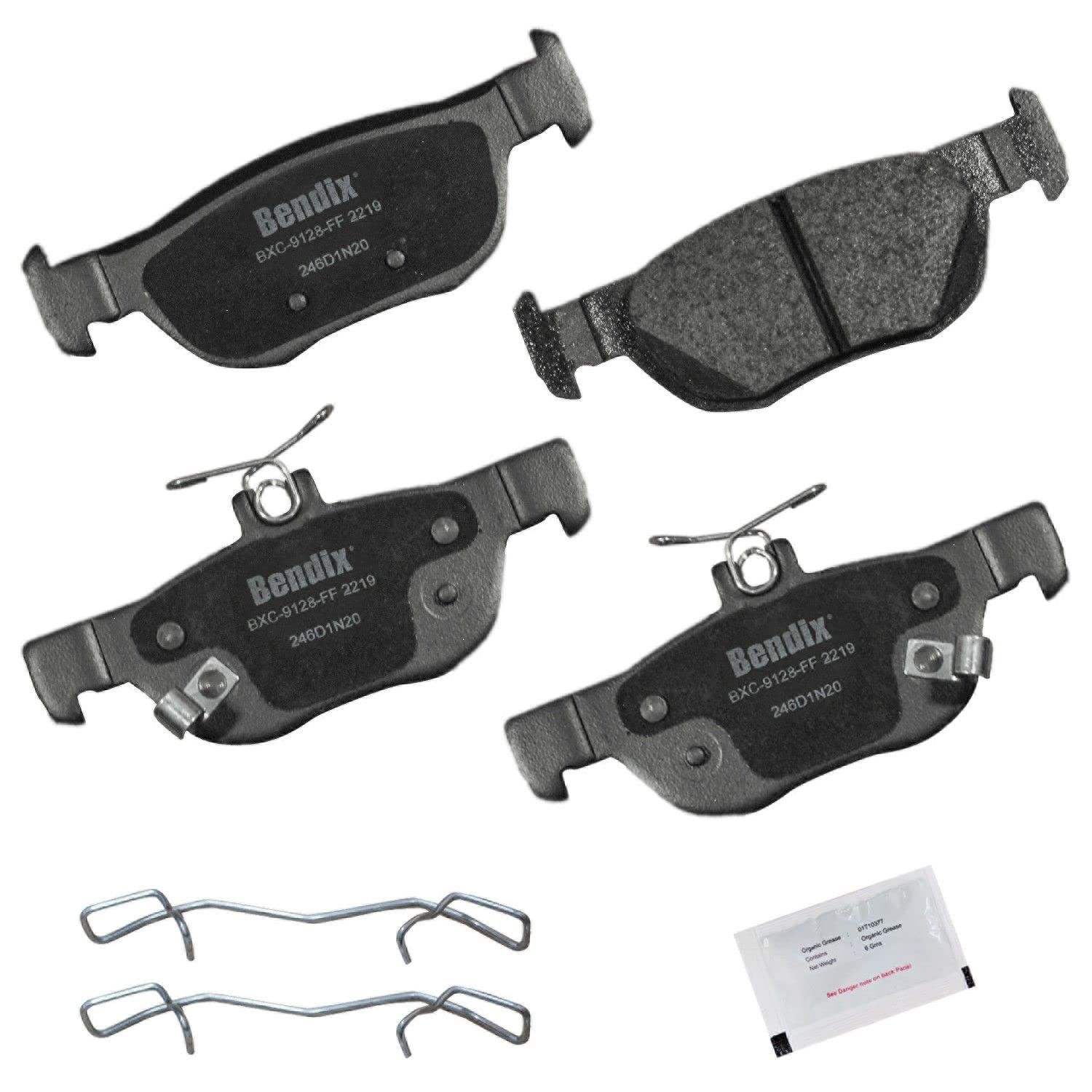 Bendix Priority1 Cfc2219 Ceramic Rear Brake Pads For Mazda 3 2021-2019, 3 Sport 2019, Cx-30 2024-2020
