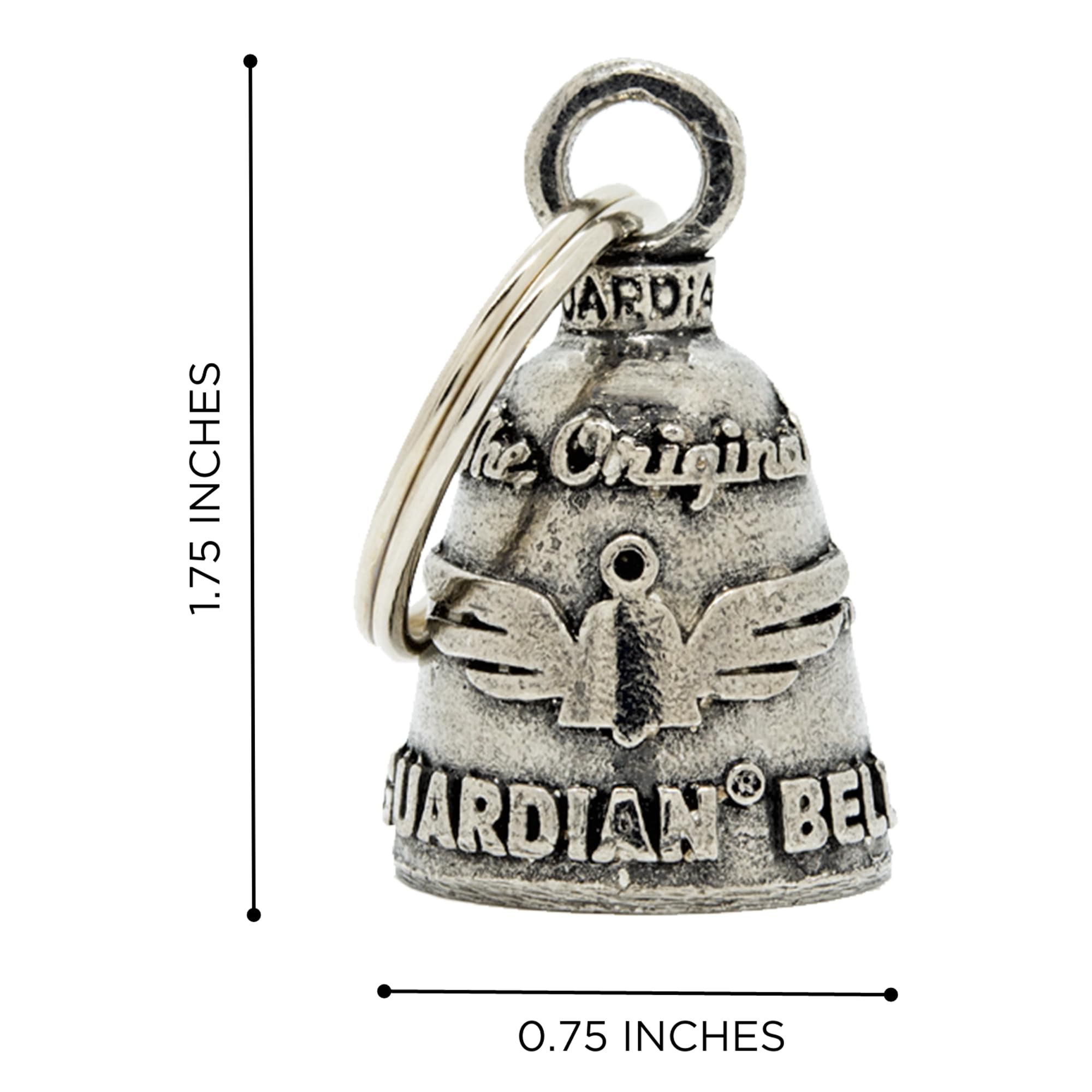 Guardian Bell I Fucking Love You Good Luck Bell W/Keyring & Black Velvet Gift Bag | Motorcycle Bell | Lead-Free Pewter | Good Luck Gift To Friends & Family | Bike Bell | Made In Usa