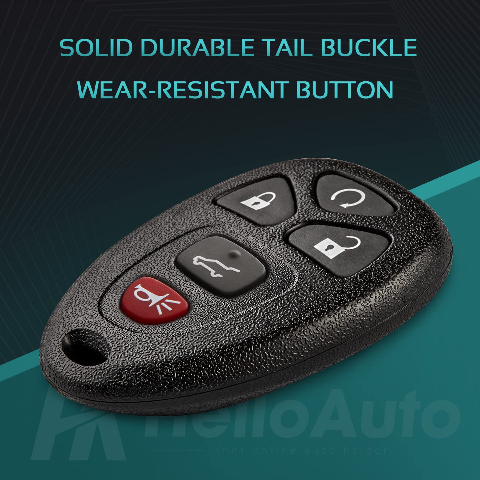 HelloAuto Car Key Fob Keyless Entry Remote Fits for Chevy Corvette Malibu SSR 2001-2005,for Pontiac Bonneville /Grand Am, for Ca
