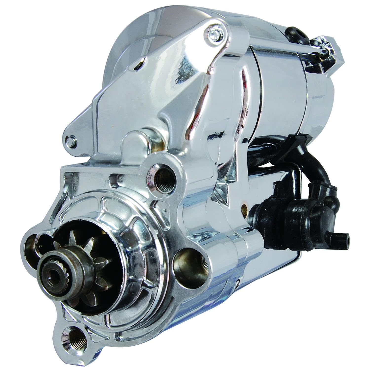 OEG Parts New Chrome Starter Compatible With Harley Davidson XL1200T SuperLow 1200T 2014-2018; XL1200V Seventy-Two 2012-2017; XL