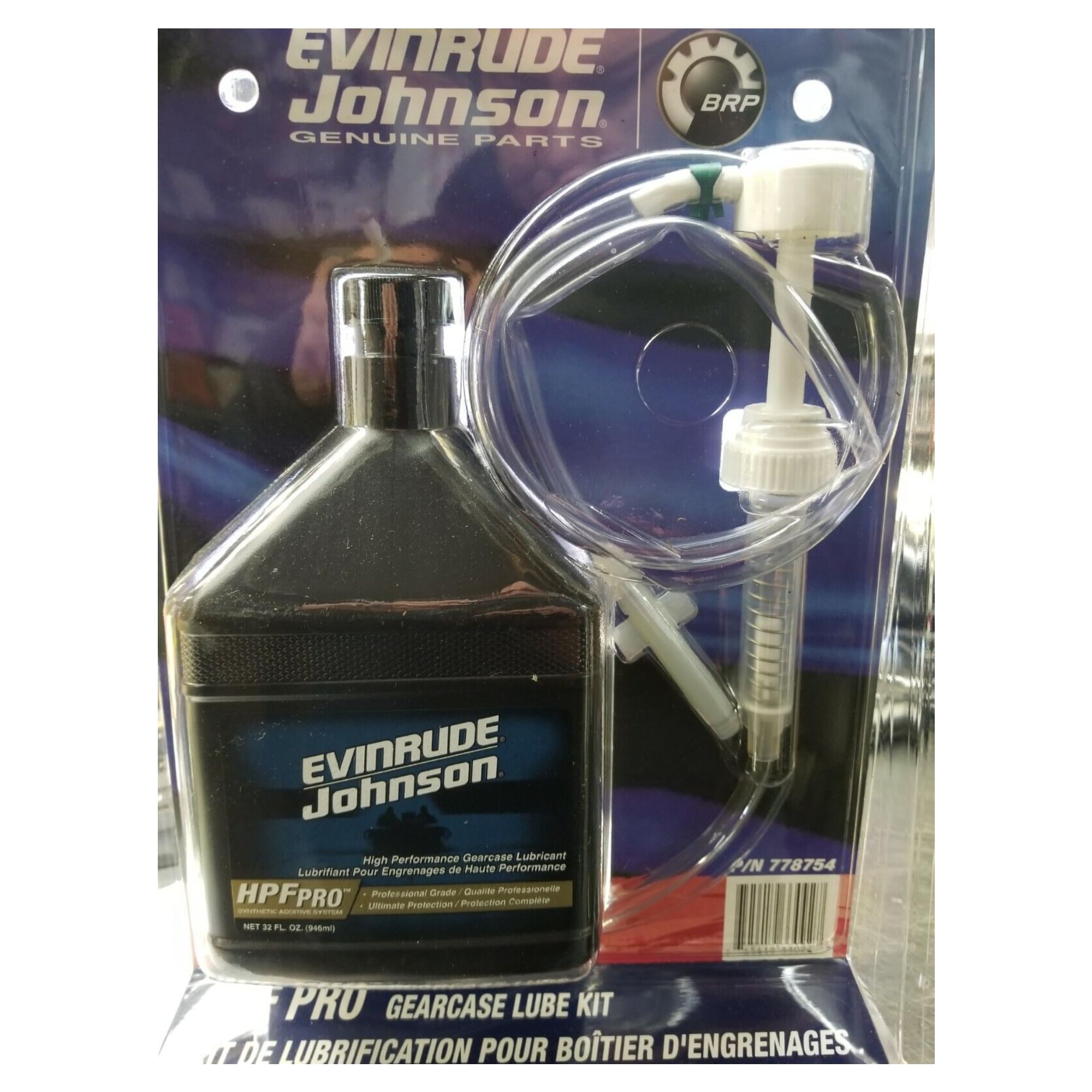 Evinrude HPF PRO Gearcase Oil Lube Kit with Pump - Quart Size - 0778754