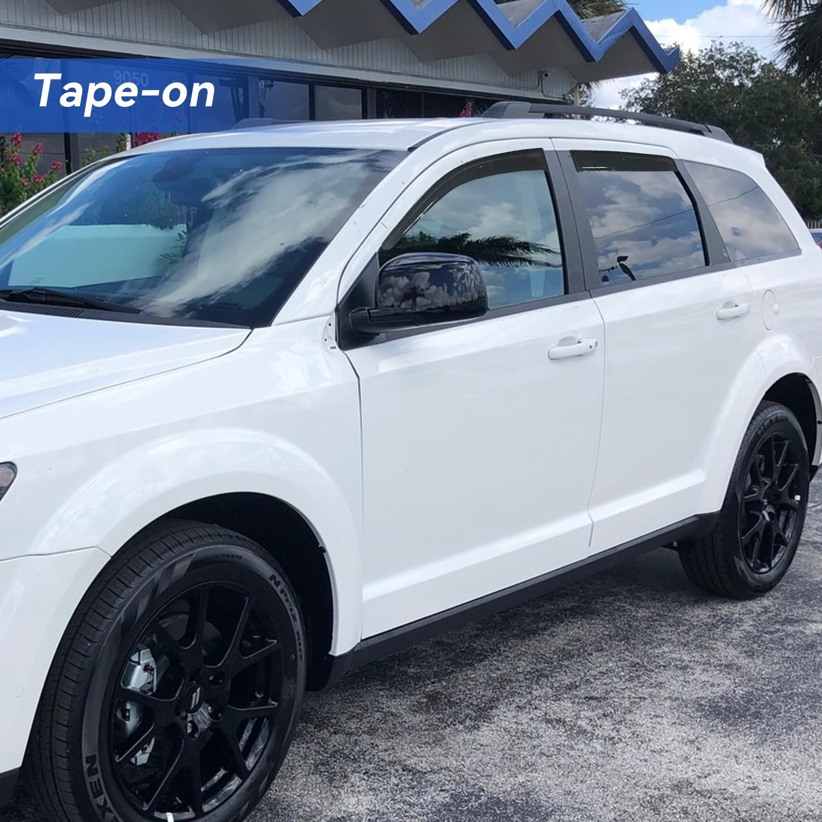 Window Visors Rain Guards Shield for 2009-2020 Dodge Journey, Window Vent Wind Deflectors Visors Shades for 09-20 Dodge Journey
