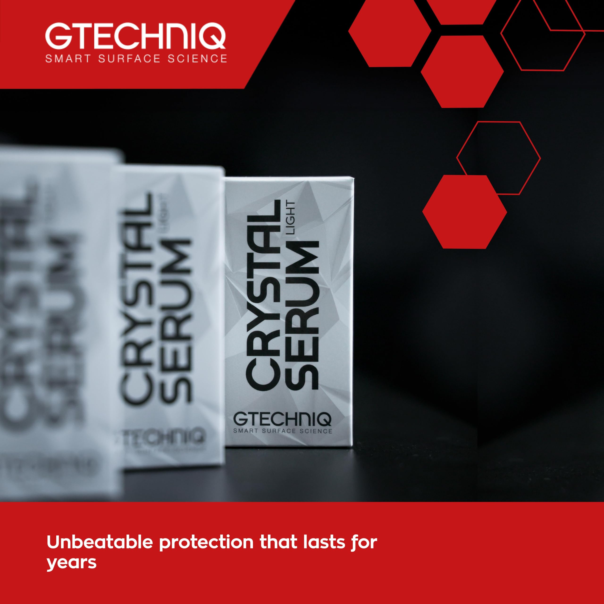 Gtechniq Crystal Serum Light Ceramic Coating - Easy Application, High Shine, 30ml, 3-5 Years Durability for Cars