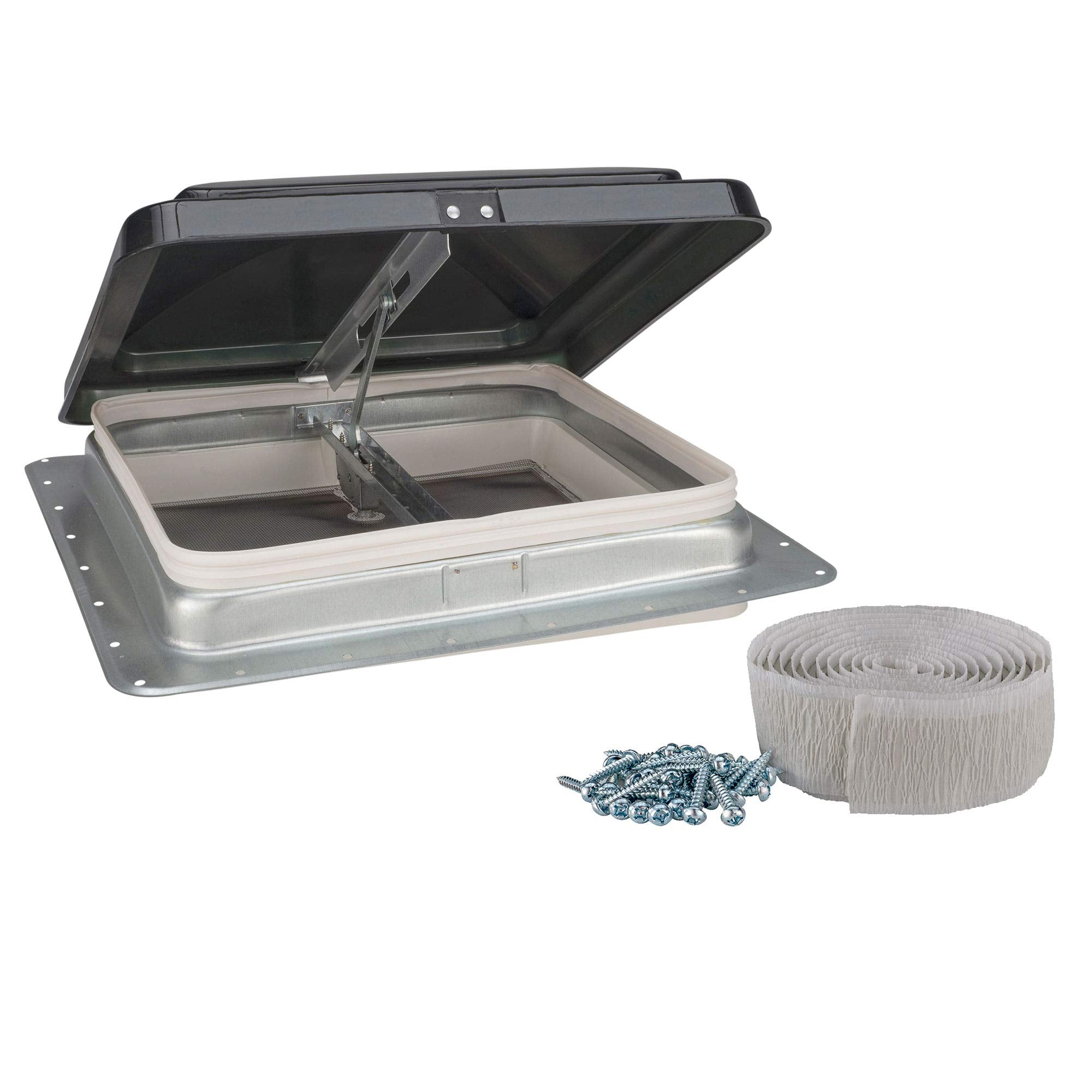 HENGS 14 RV CAMPER TRAILER UNIVERSAL SMOKE COLOR CARGO ROOF VENT 74111- NO GARNISH RING INCLUDED by Hengs