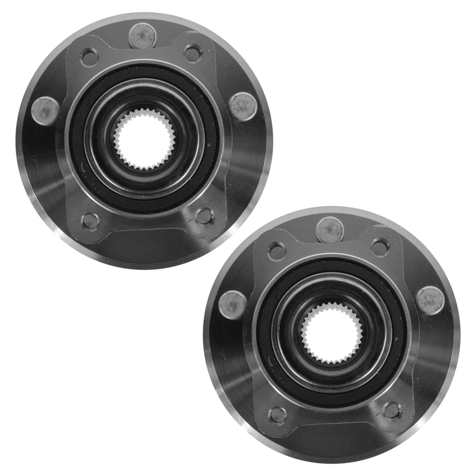 Trq Front Wheel Hub Bearings Assembly Set Compatible With 2009-2020 Dodge Journey