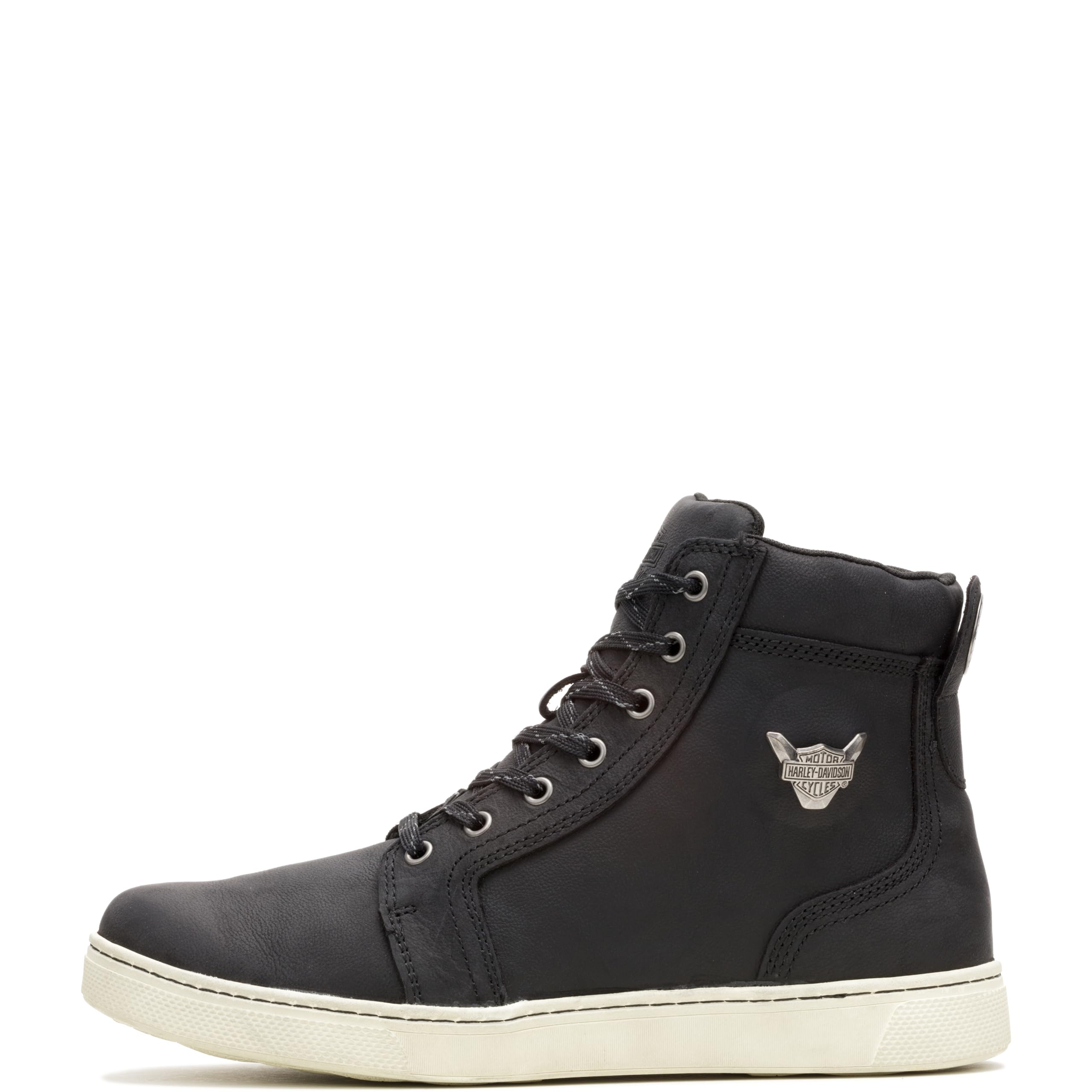 Harley-Davidson Footwear Men'S Bateman 5' Metal Leather Motorcycle Casual Sneaker Boot, Black, 10