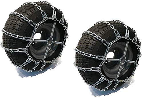 The Rop Shop | Pair Of 2 Link Tire Chains & Tensioners 13X5X6 For Snow Blowers, Lawn & Garden Tractors, Mowers & Riders, Utv, Atv, 4-Wheelers, Utility Vehicles