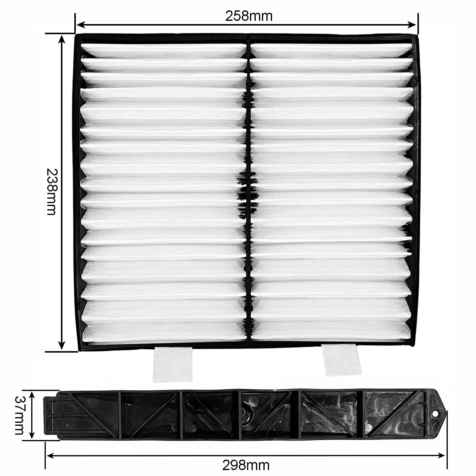 Cabin Air Filter Retrofit Kit Fits for 07-14 GM Chevy Silverado Sierra Tahoe Yukon Avalanche Suburban Cadillac Escalade,Replaces