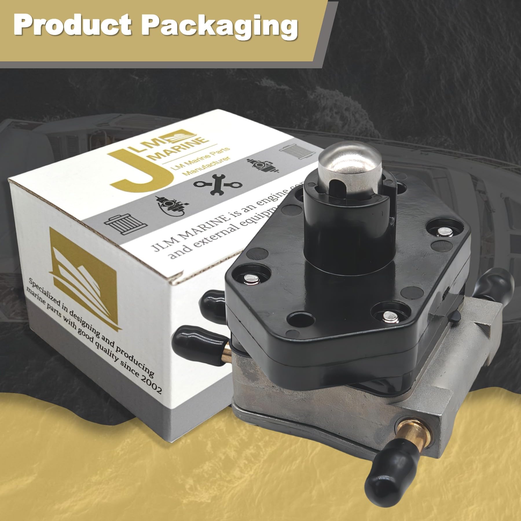 Jlm Marine 8M0141844 Fuel Pump For Mercury 4 Stroke 25 30 40 45 50 55 60 Hp Outboard Engines 8M0118176 881862T1