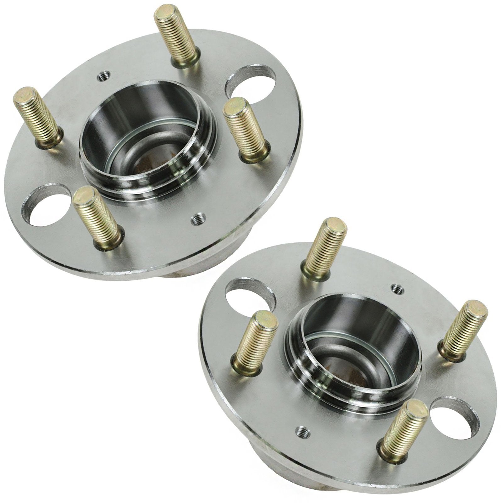 Trq Rear Wheel Hub Bearings Assembly Set Compatible With 1994-1998 Acura Integra 1992-2000 Honda Civic 1993-1997 Civic Del Sol