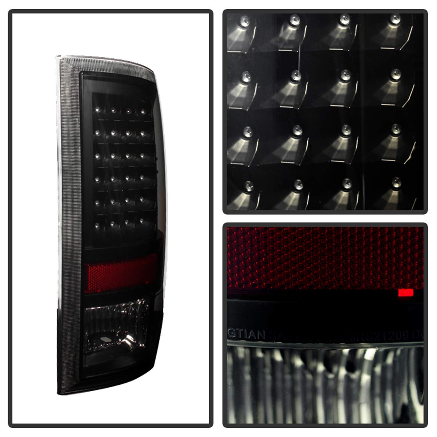 Xtune Alt-Jh-Dr09-Led-Bksm Dodge Ram Led Tail Light
