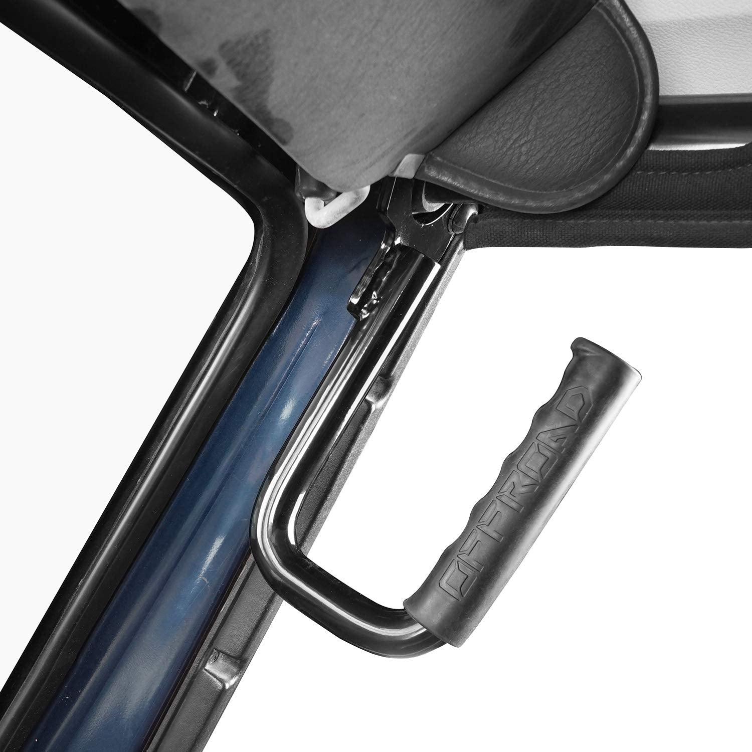 Hooke Road Wrangler Tj Front Grab Handles For 1997-2006 Jeep Wrangler Tj & Unlimited - Steel,Black