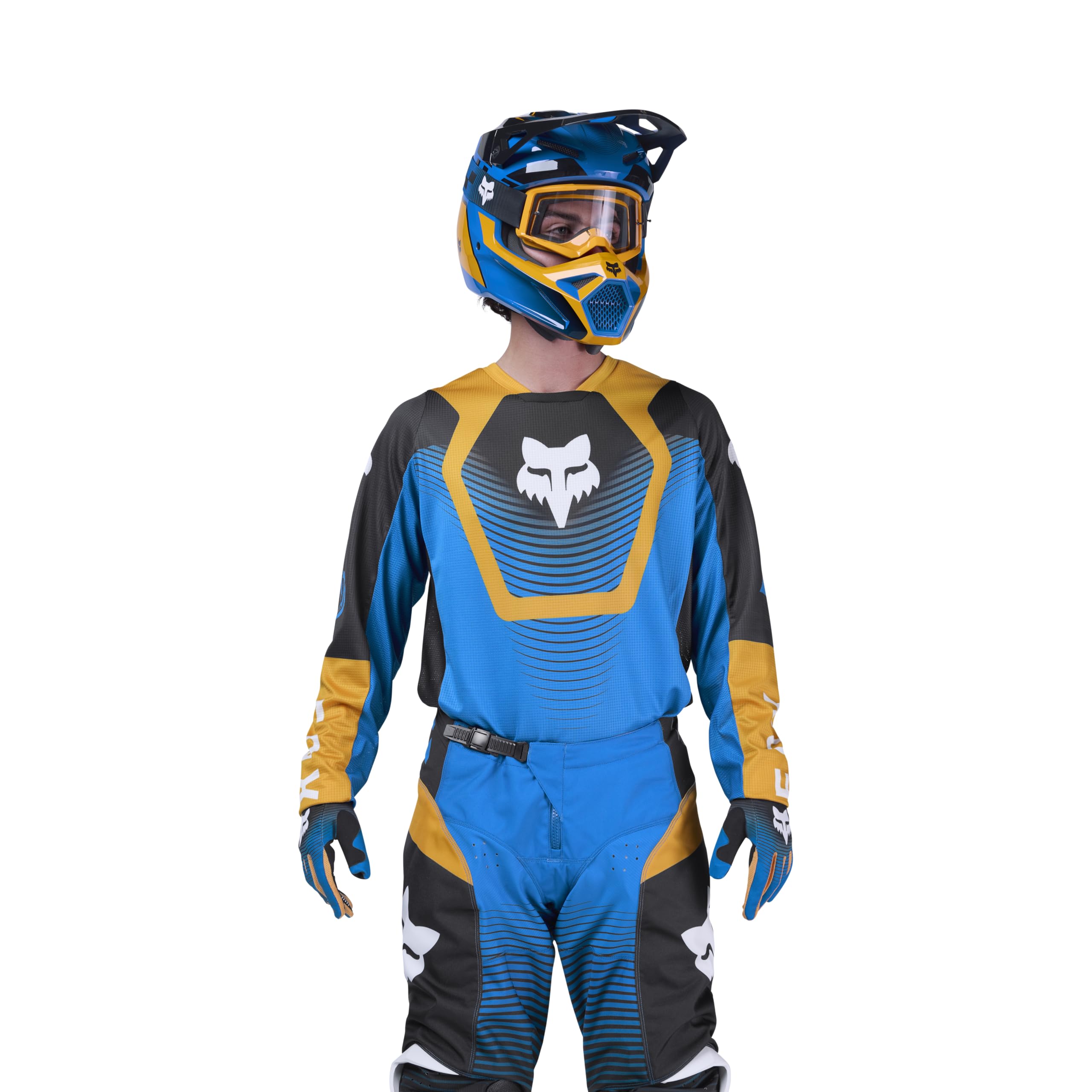 Fox Racing Mens 180 Collect Motocross Dirt Bike Jersey, Blue, X-Large