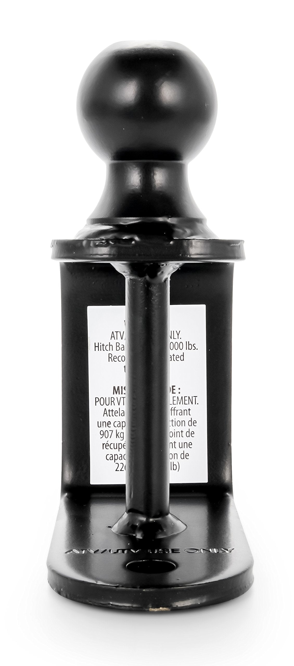 Black Boar Utv Atv Multi-Hitch - Features 2” Hitch Ball, 2” Shank - 6” (L) Shank - Hitch Ball Has 2” Rise & Rated For 2,000Lbs - Use W/Utility Trailers, Tow Straps & Other Atv Accessories (66025)