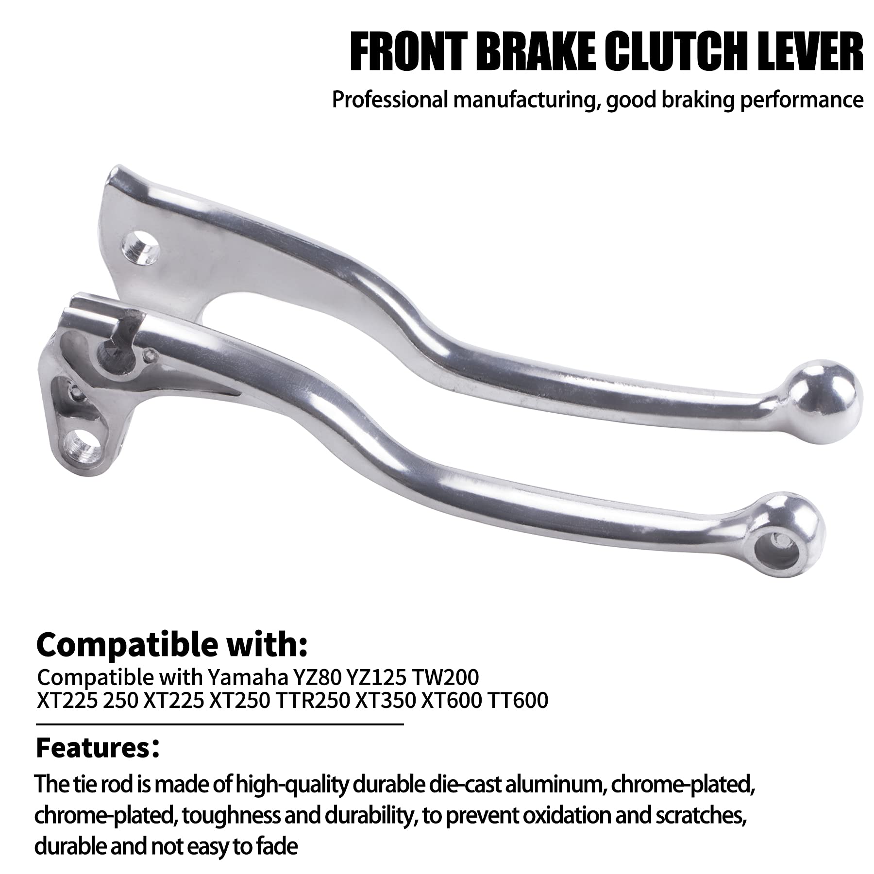 Cncmotok Front Brake Clutch Levers Compatible With Yamaha Yz80 Yz125 Tw200 Xt225 250 Xt225 Xt250 Ttr250 Xt350 Xt600 Tt600