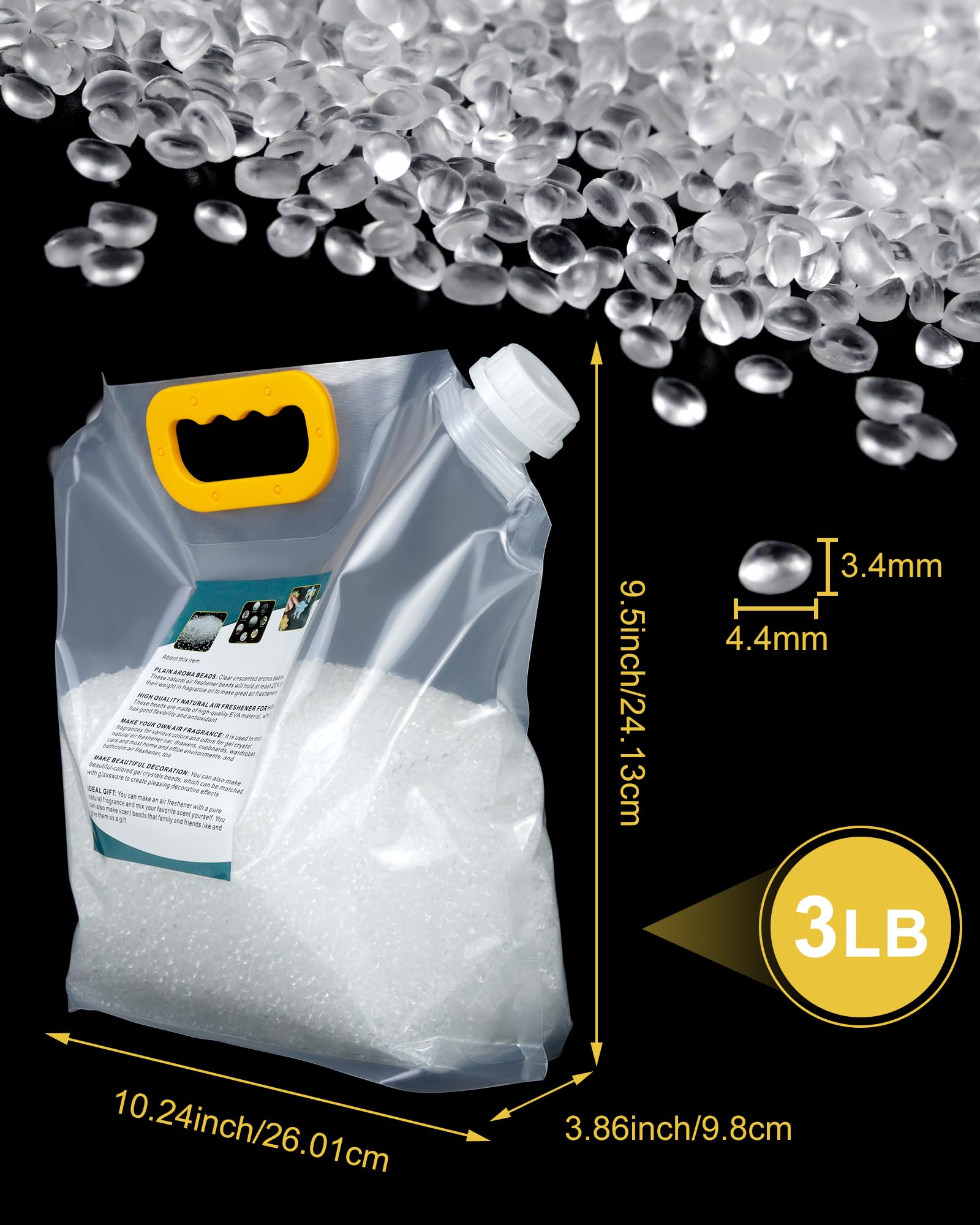 3Lb Unscented Aroma Beads For Car Freshies Freshie Beads Freshie Supplies Diy Homemade Natural Eva Beads Bulk