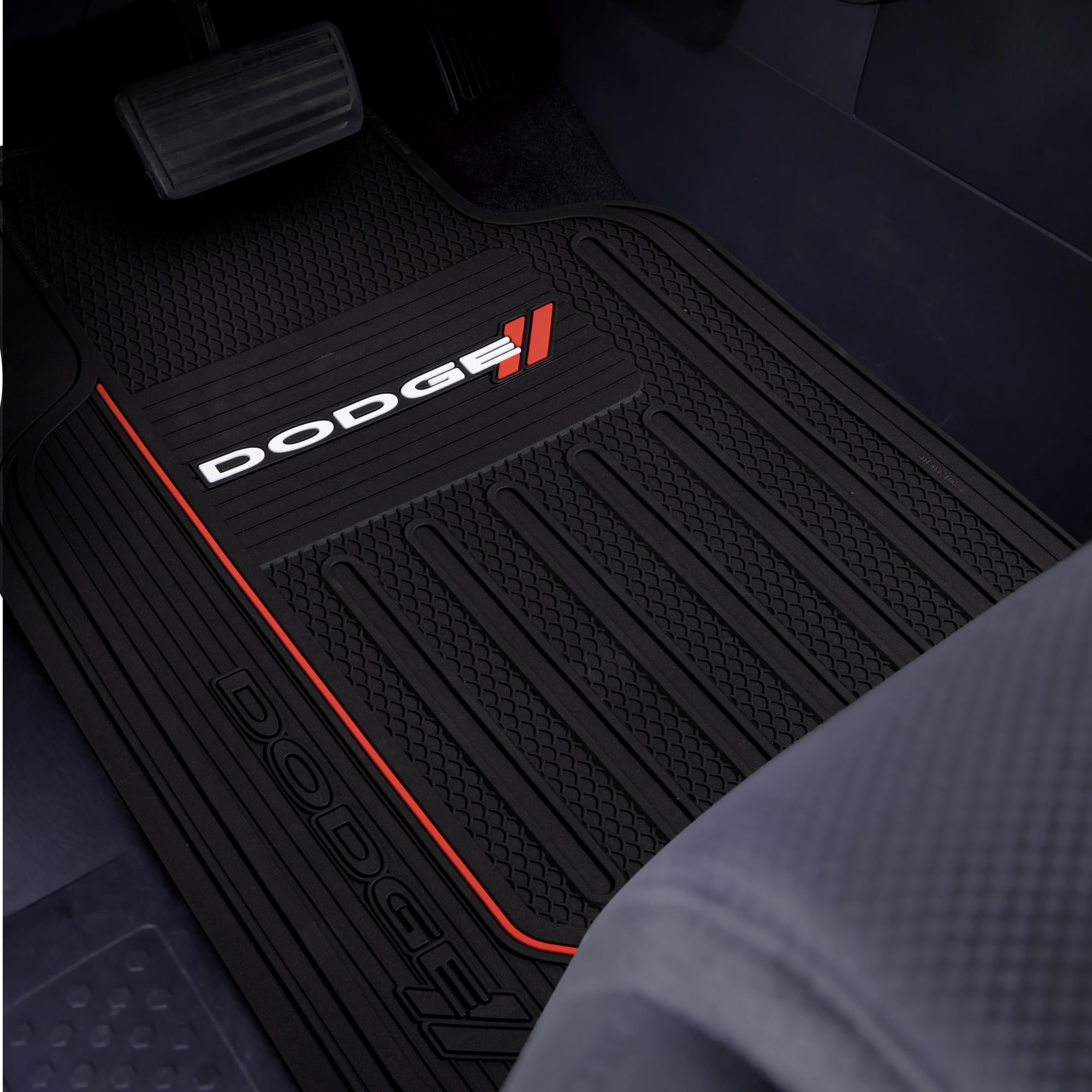 Plasticolor Elite 'Dodge' Automotive Floor Mat Set, (001468R01), Black