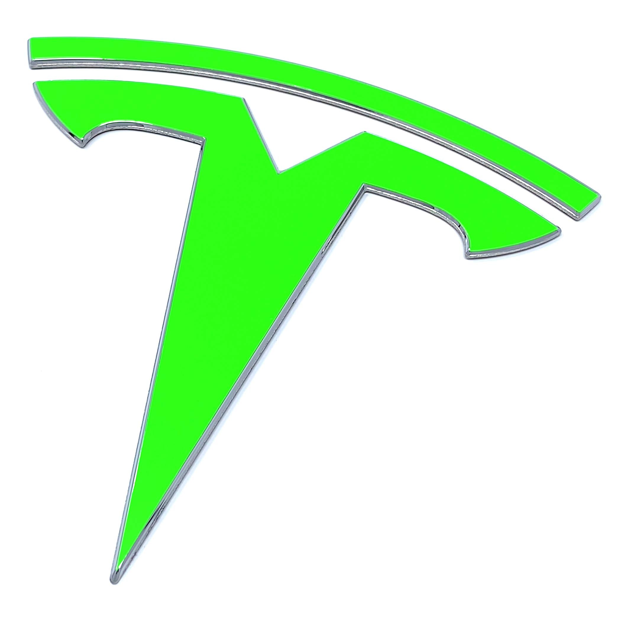 Custom Cut Graphics Vinyl Decal Wrap for Tesla Model 3 - Satin Neon Green, Model 3BUNDLE