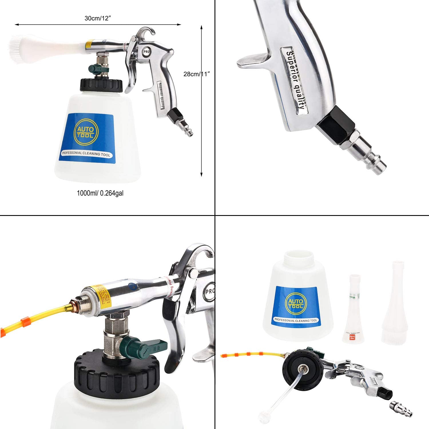 CPROSP Tornado Car Washer - High Pressure Interior Cleaner, Plastic, CP-02/2nd Generation, Model 00h