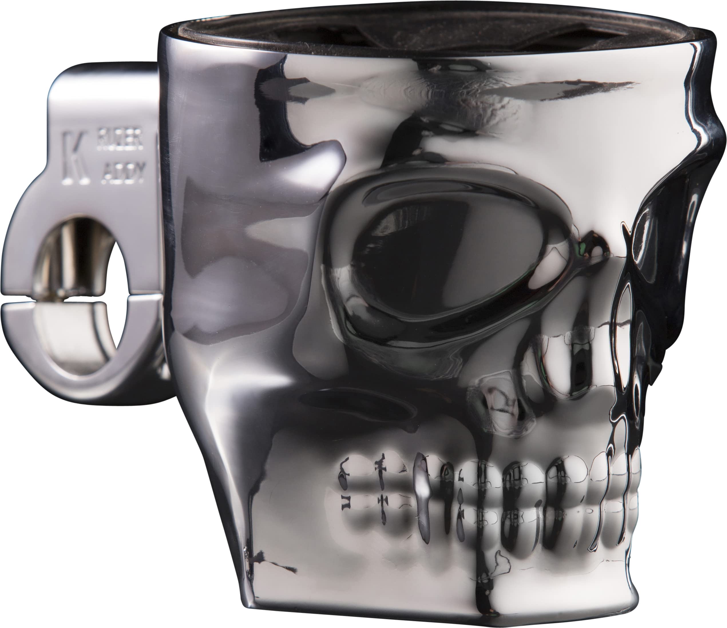 Kruzer Kaddy KK1075 Chrome Skull Bar Mount,1 Pack