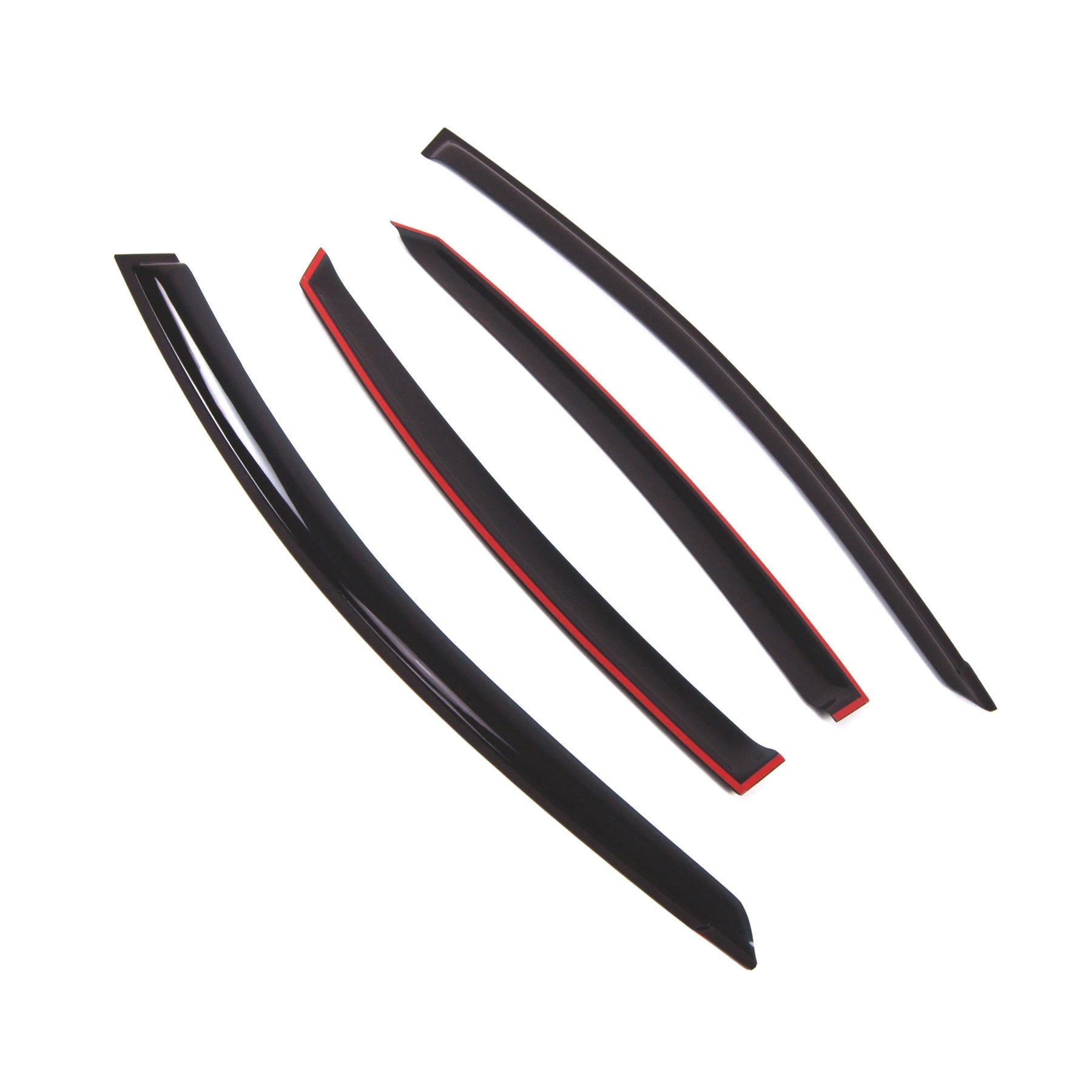 Tuningpros Outside Mount Window Vent Visors Rain Guards Compatible With Hyundai Accent 2011-2017 | Side Window Wind Deflectors R