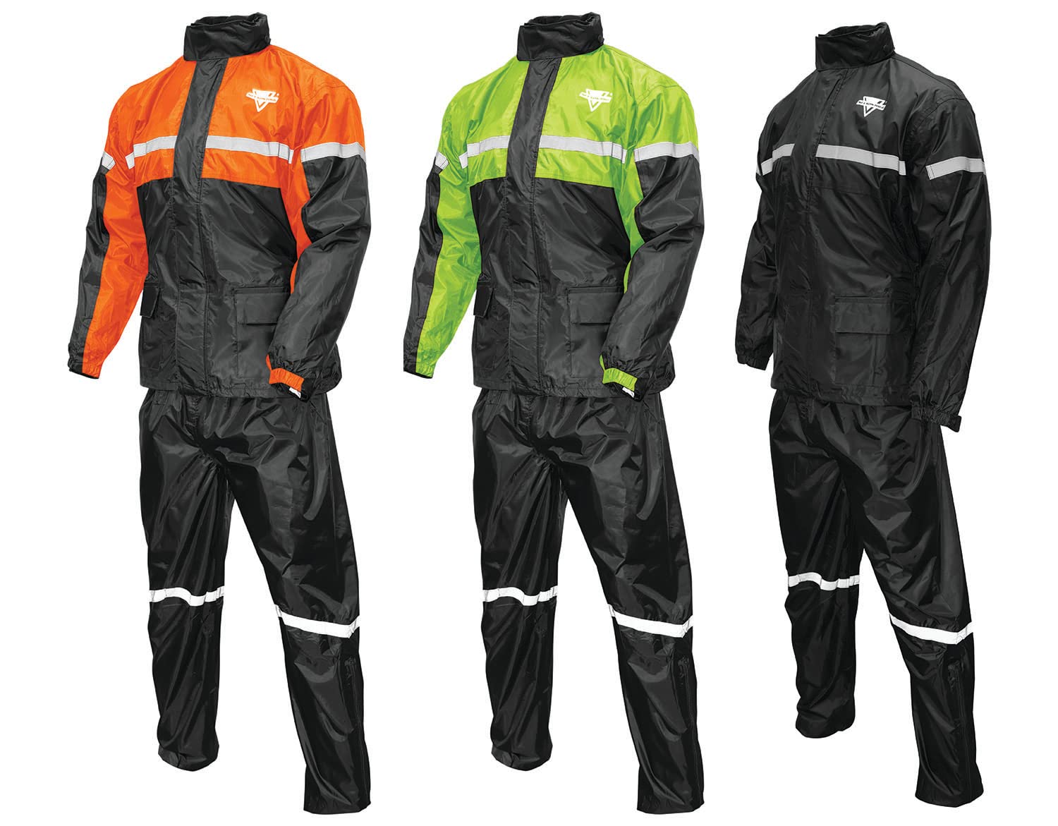 Nelson-Rigg Unisex Adult Motorcross-Motorcycles Nelson Rigg Sr 6000 Org 04 Xl Stormrider Motorcycle Rain Suit 2 Piece Orange Bla