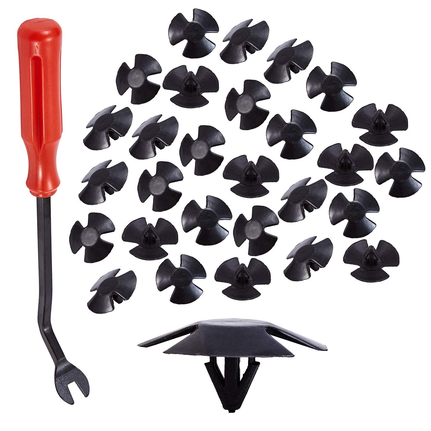 FEBRYTOLD Hood Insulation Retainer Clips - 40 Pcs Hood Insulation Retainers for Jeep Chrysler Dodge Ram Replace OEM 4878883AA LH