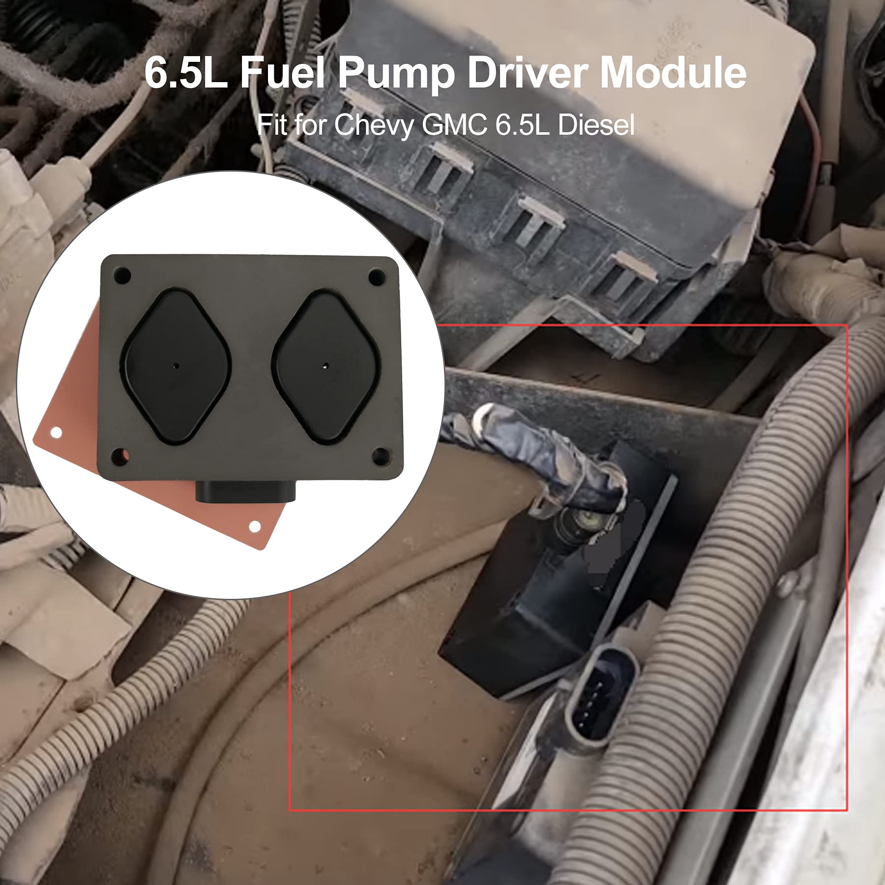 TIKSCIENCE 6.5L Turbo Diesel Fuel Pump Module Driver PMD FSD, Metal, for 1994-2002 Chevy GMC, OEM #19209057, #125628
