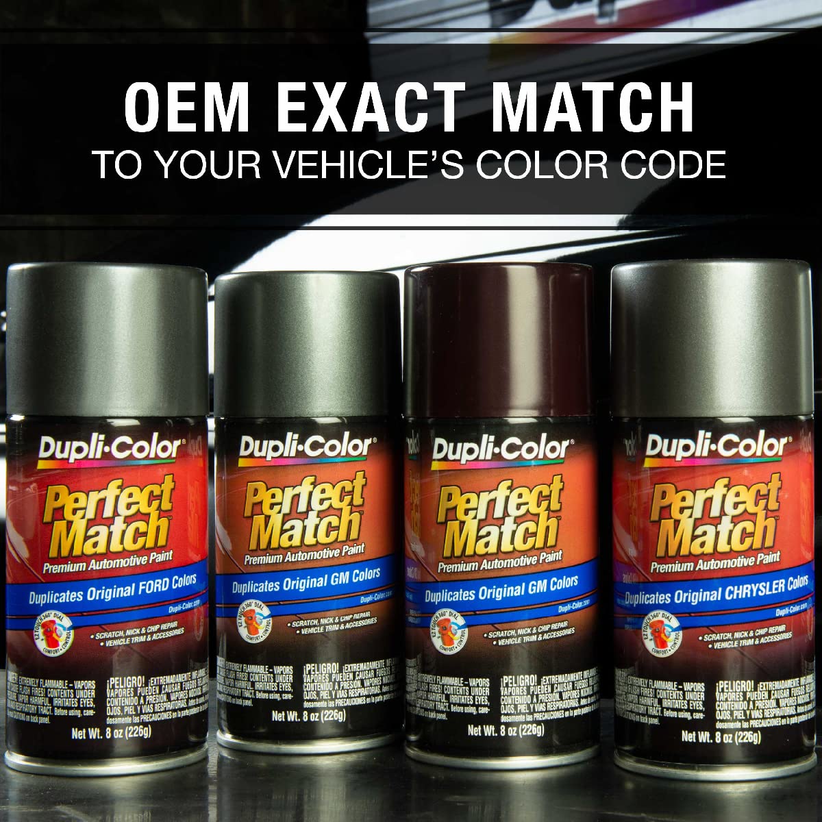 Dupli-Color Automotive Spray Paint, 8 oz, Classic Silver Mica, Model EBTY16177