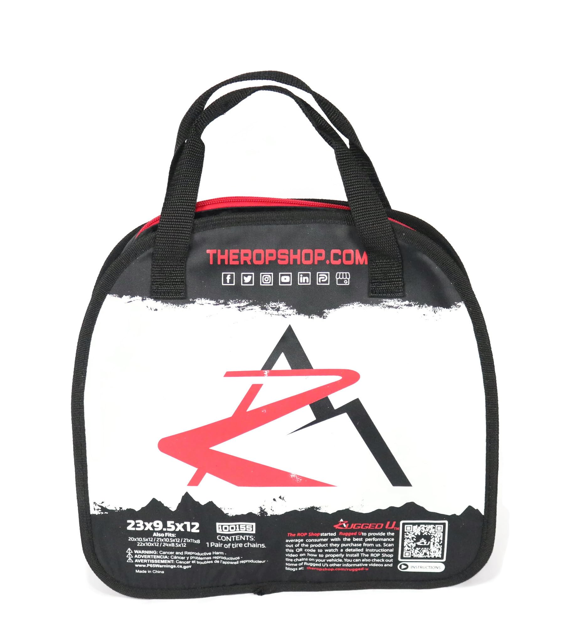 The ROP Shop 22x10x12 Link Tire Chains for Snow Blowers, Lawn & Garden Tractors - Without Tensioners