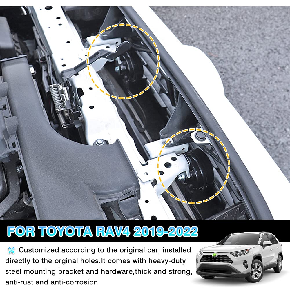 Autorder Car Horn Kit for Toyota RAV4 2019-2025, 12V Snail Horn, Waterproof, Black, Model Autorder0526