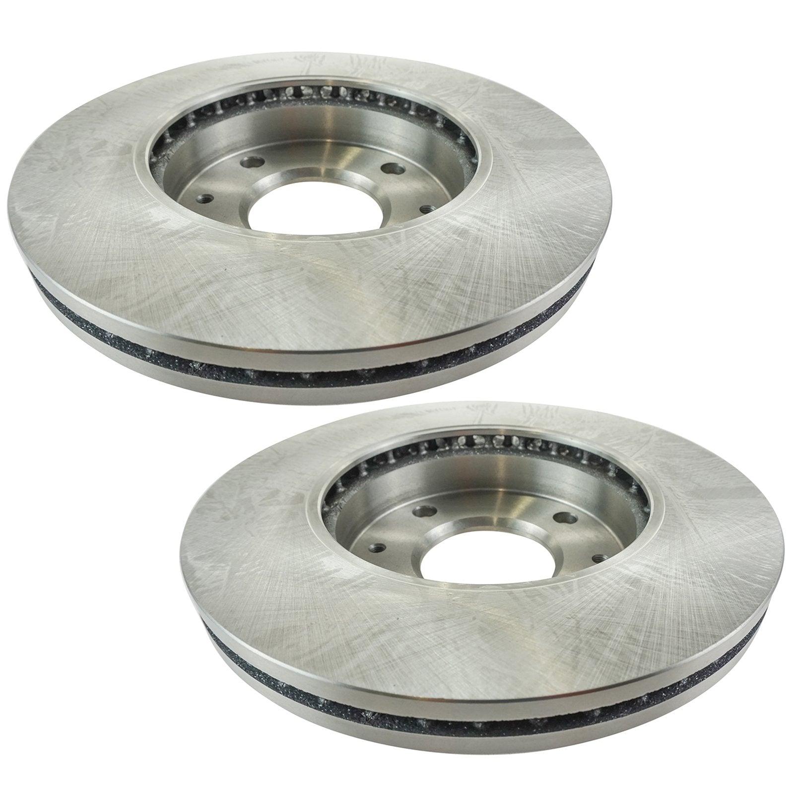 Trq Front Brake Pad & Rotor Kit Brake Pads Brake Rotor Semi-Metallic Compatible With 1998-2006 Hyundai Elantra 1999-2001 Sonata