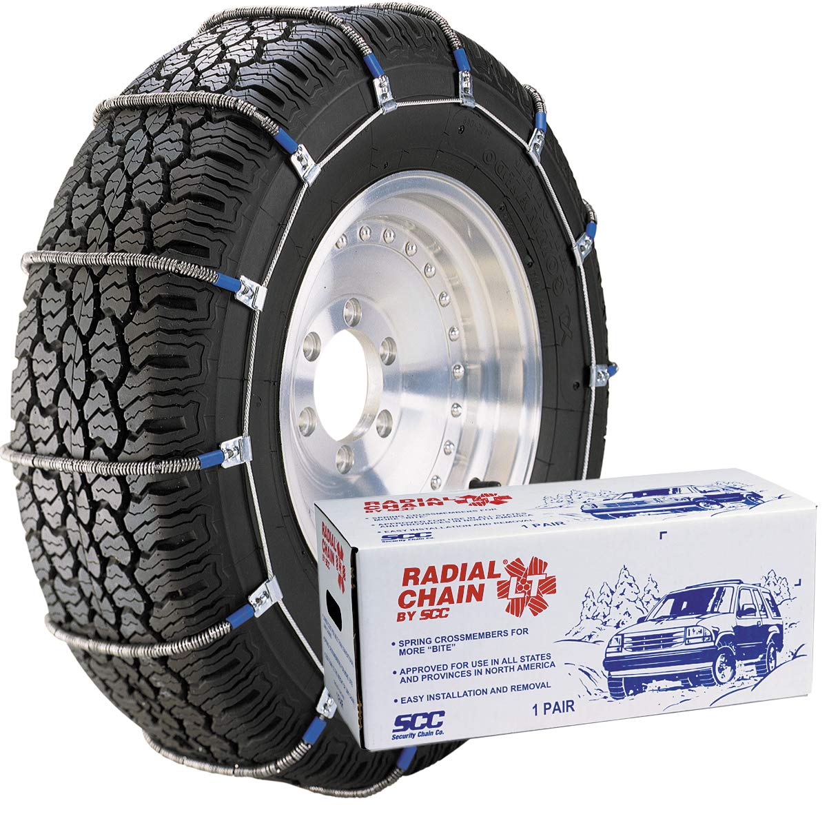 Security Chain Company TC2212MM Radial Chain LT Cable Tire Traction Chain for Light Trucks - Set of 2