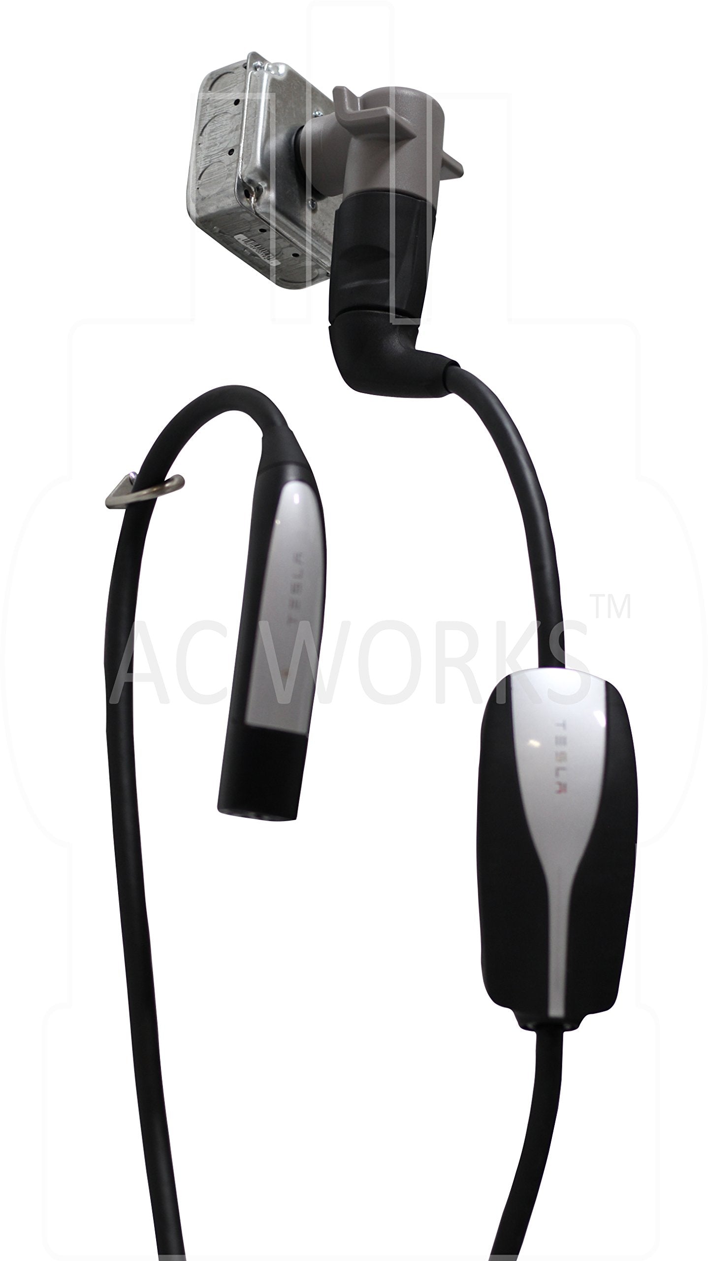 Ac Works Ev Charging Adapter For Tesla Use (6-50 50A 250V Welder To Tesla)