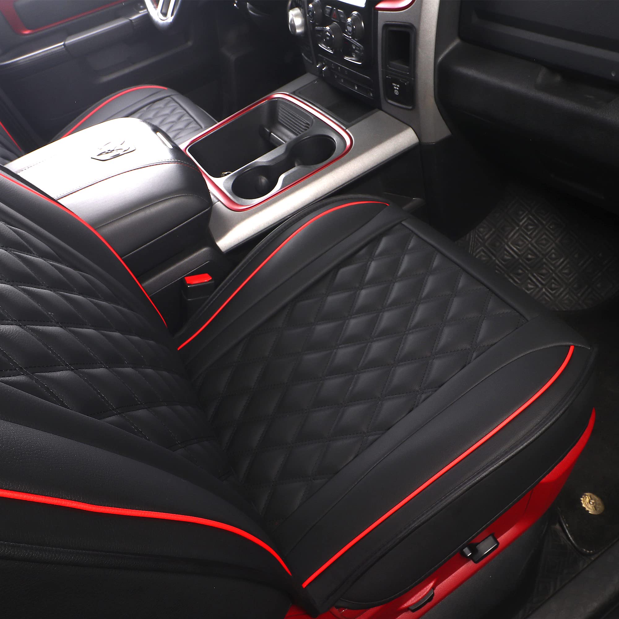 JOJOBAY Car Seat Covers for Dodge Ram,Fit 2009-2025 1500/2500/3500 HD Pick-up Truck,Crew,Regular,Quad,Mega Cab,Waterproof Synthe