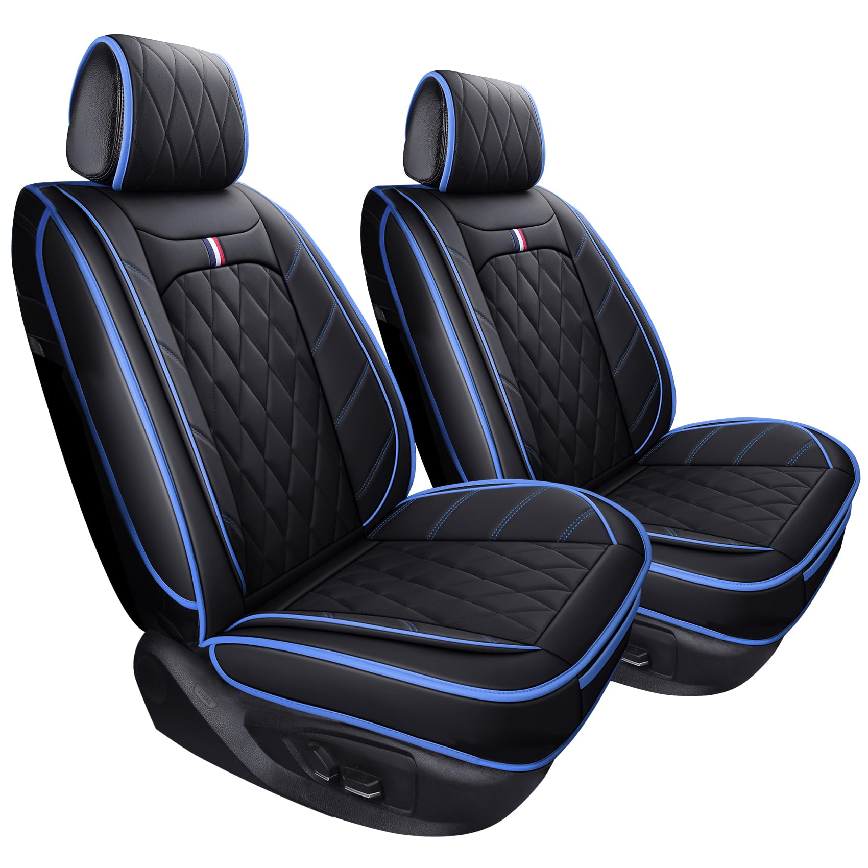 Aierxuan Front Seat Covers For Cars, Waterproof Leather For Nissan Chevy Malibu Kia Soul Sorento Hyundai Elantra Tucson Accent S