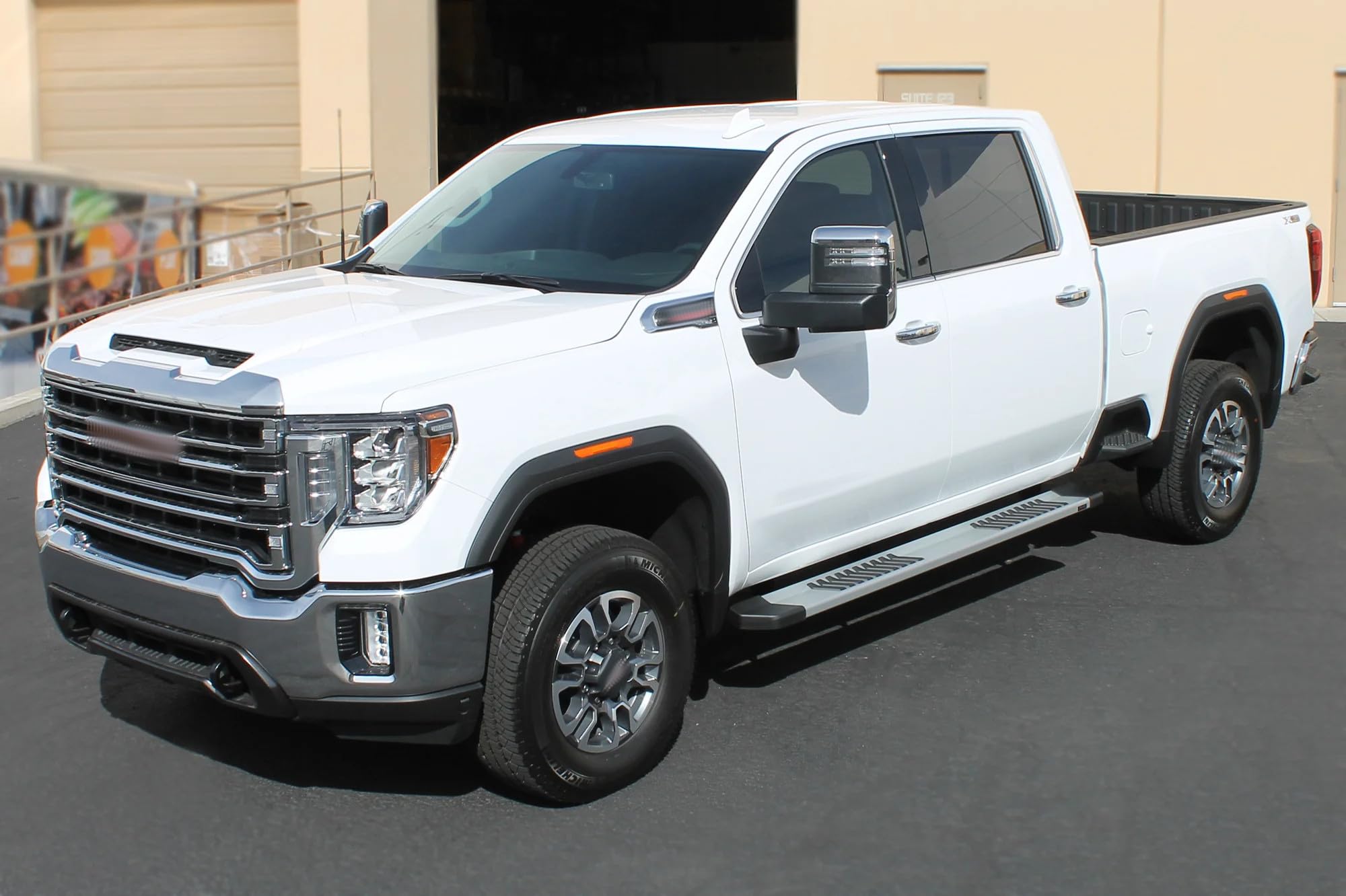 Raptor Series Running Boards Steps 6In Oem Style Aluminum For Crew Cab 2019-2025 Silverado Sierra 1500 And 2020-2025 2500/3500 Hd