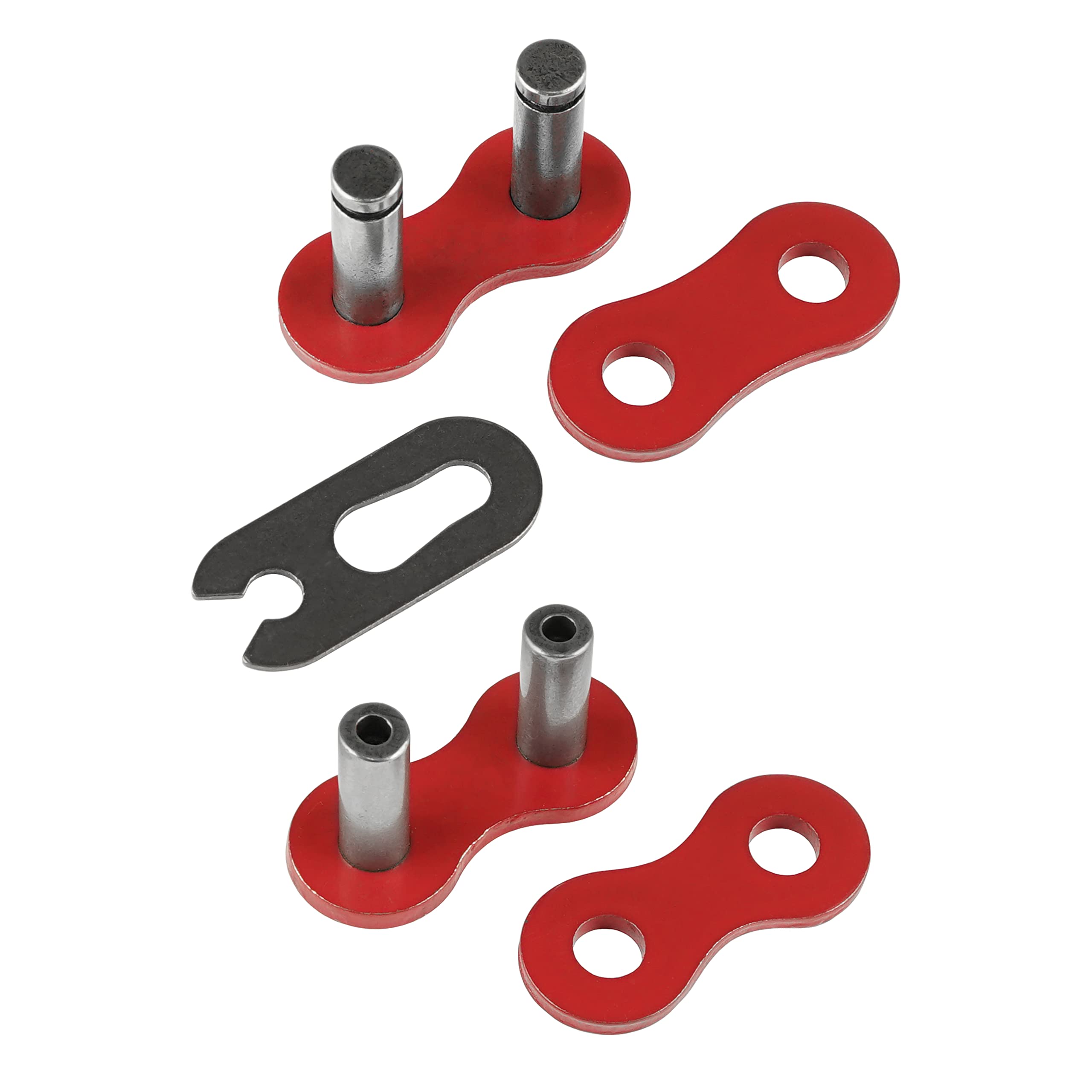 Caltric Red 520-Pitch 120-Links Non-Oring Drive Chain Compatible with ATV/UTV/Quad/Side X Side/Motorcycle/Dirtbike/with Rivet an