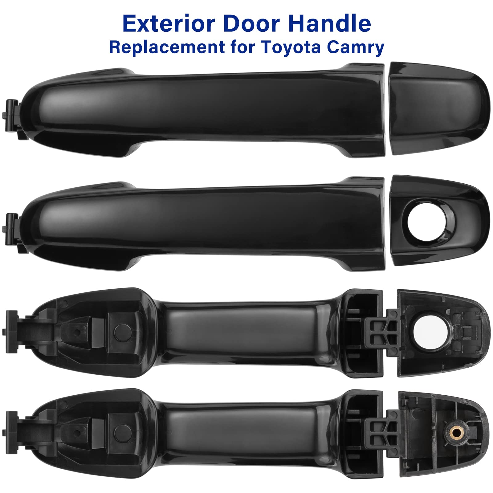 Lcyolada 6921106090 Exterior Door Handle Set for Toyota Camry 2012 2013 2014 2015 2016 2017,Front and Rear,Drive & Passenger Sid
