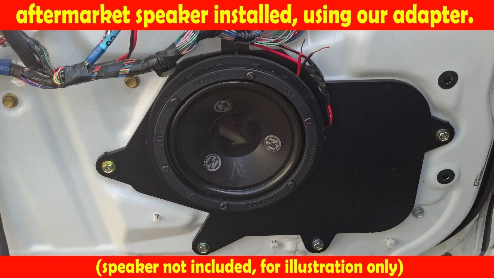 MJM Car Speaker Adapters Front Door Speaker Adapter Spacer Rings for 1998-2005 Lexus GS300/GS400 - Model SAK002_5534