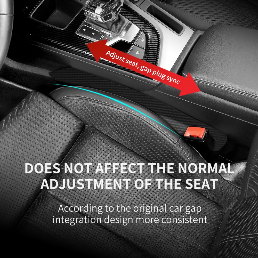 Ihotder 2Pcs Car Seat Gap Filler,Super Flexible Car Side Seat Gap Filler Ccar Interior Accessories,Universal Car Organizer Betwe