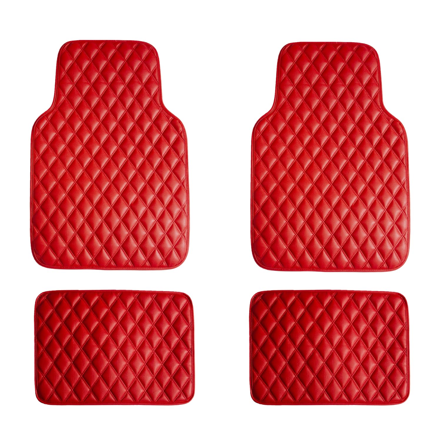 Fh Group Floor Protector Mats For Cars, Faux Leather, Universal Fit Automotive All Purpose Pu Leather For Most Sedan, Suv, Truck
