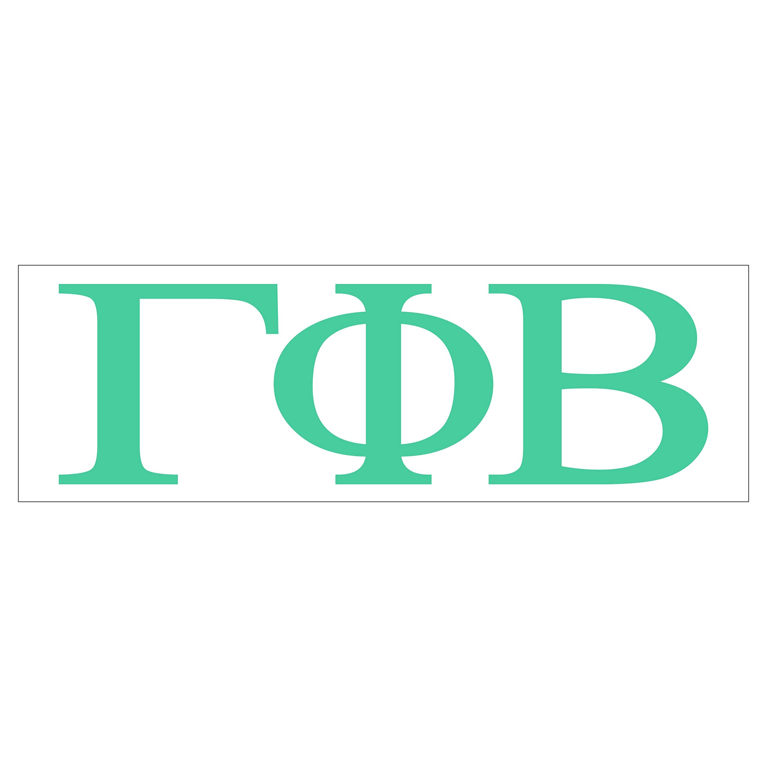 Pro-Graphx Gamma Phi Beta Greek Sorority Sticker Decal, 2.5 Inches Tall, Mint