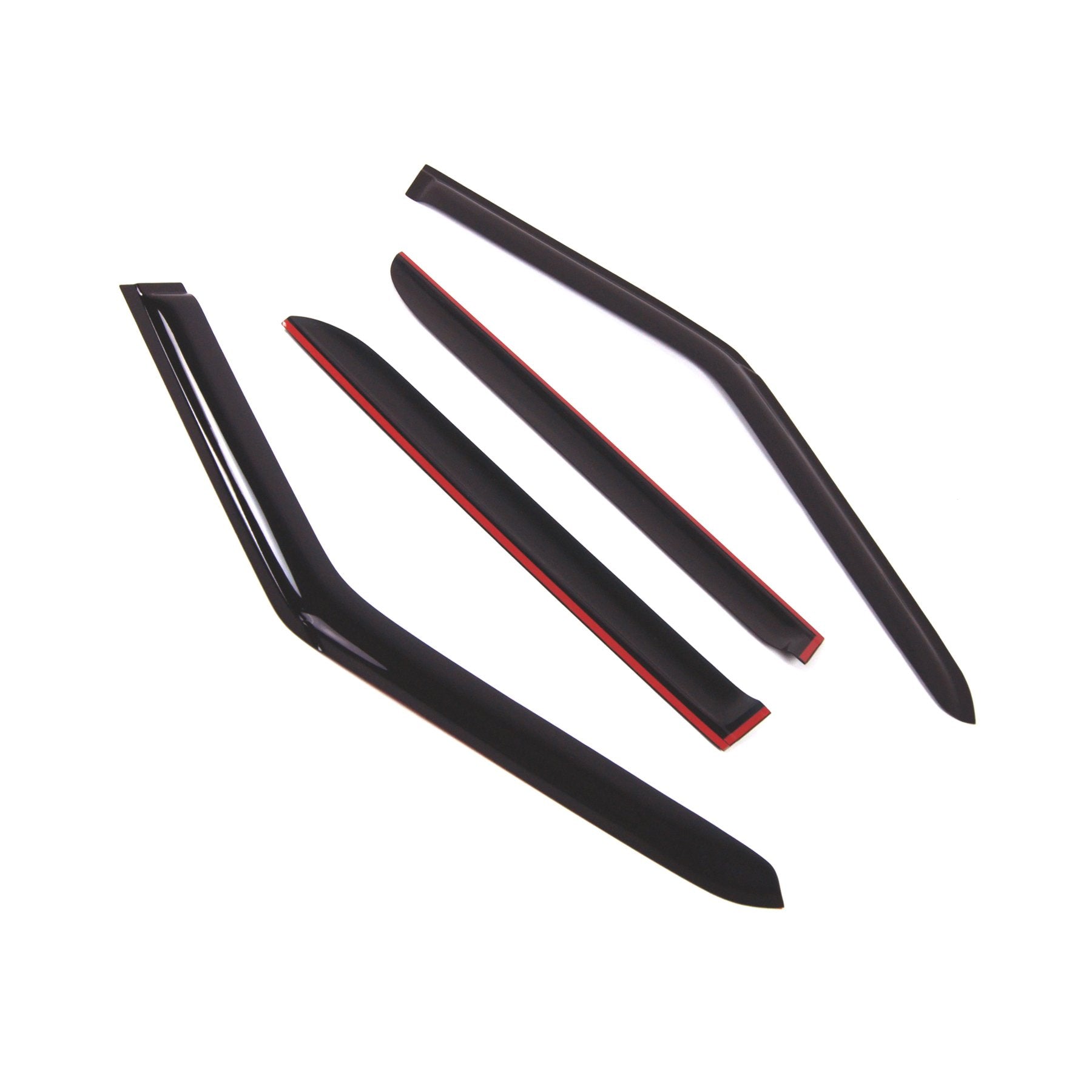Tuningpros Window Visor Compatible With 2006-2013 Land Range Rover Sport, Dgwv2-521 Outside Mount Deflector Rain Guard Dark Smok