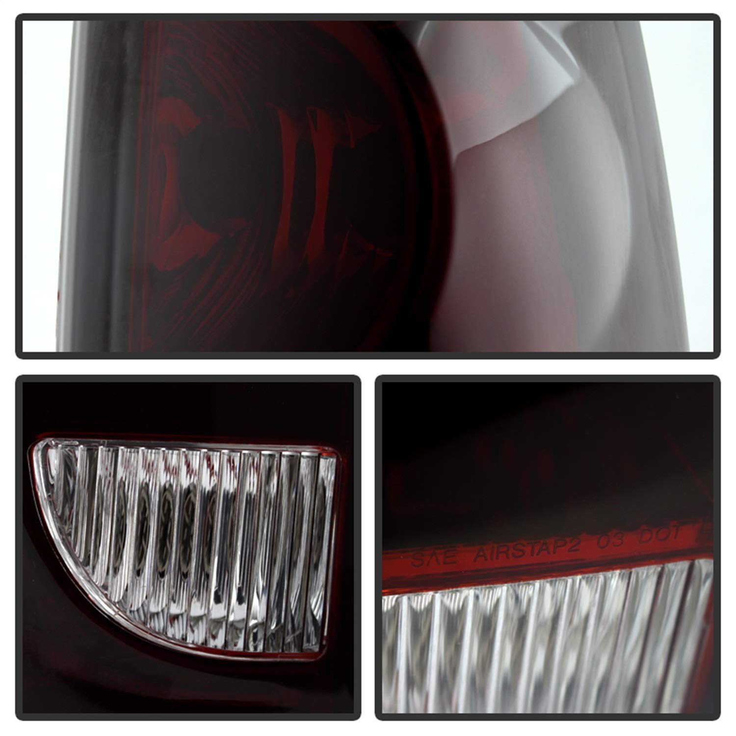 Xtune Alt-Jh-Cs03-Oe-Rsm Chevy Silverado Tail Light, Red Smoke