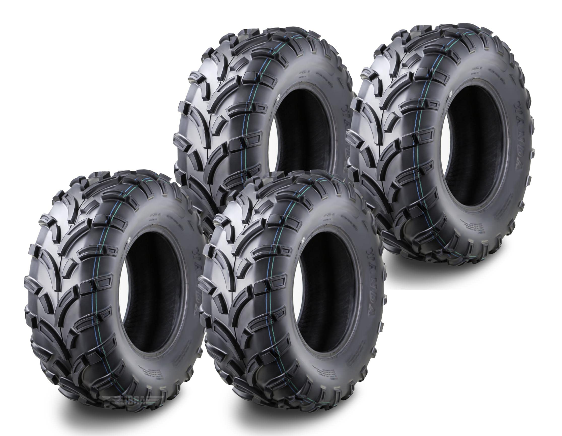 Wanda Set Of 4 Atv Utv Tires 26X10-12 26X10X12 6Pr Lit Mud