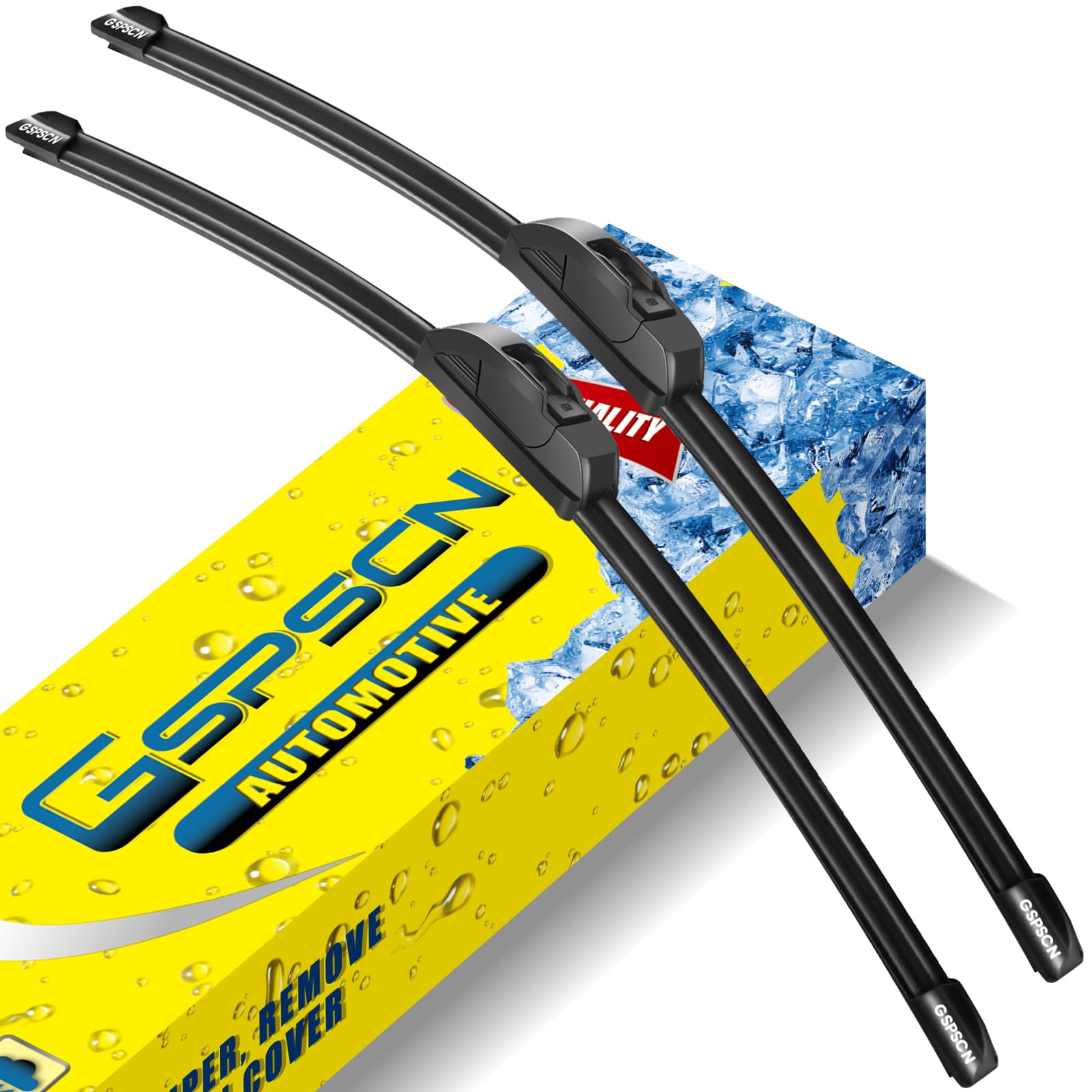 Gspscn Oem Quality 28''+14'' Premium Original Replacement Windshield Wiper Blades,Quiet And Durable Stable High Performance All-