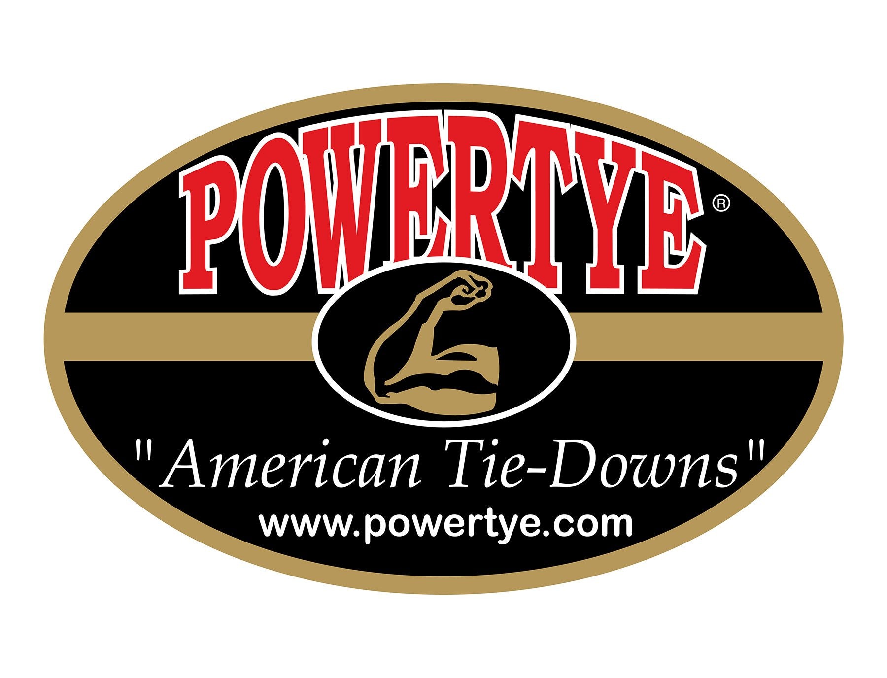 Powertye 1In X 4Ft Utility Lashing Strap - Made In Usa - 150 Lb. Working Load Limit / 450 Lb. Breaking Strength - Black (4-Pack)